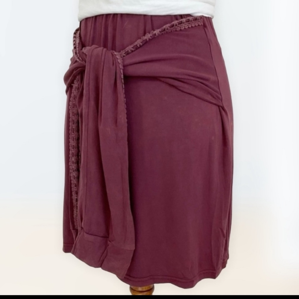 Retro Grunge Sleeve Wrap Skirt
